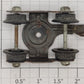 American Flyer XA12A057 Tin Metal Link Coupler Truck with Plastic Wheels