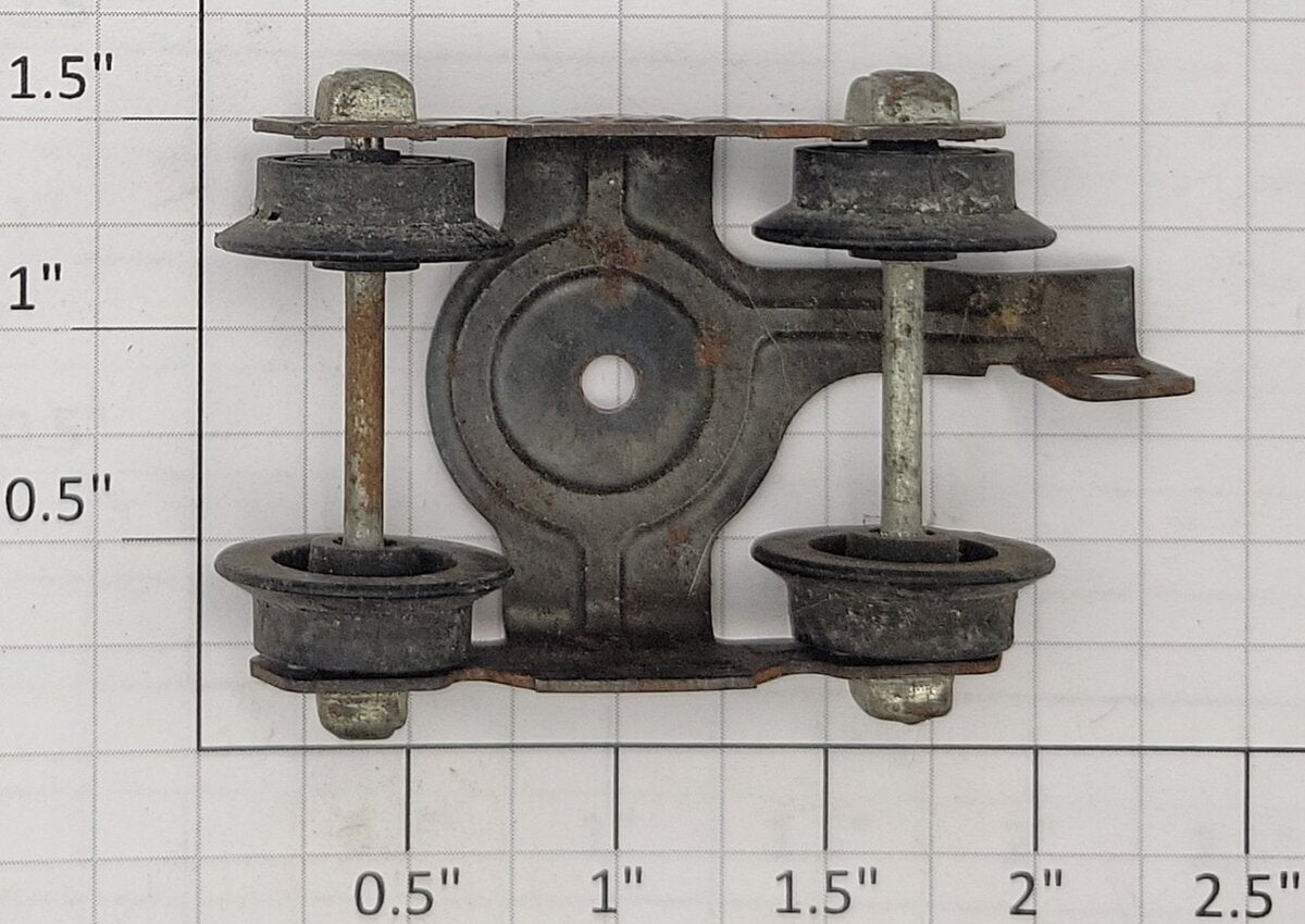 American Flyer XA12A057 Tin Metal Link Coupler Truck with Plastic Wheels