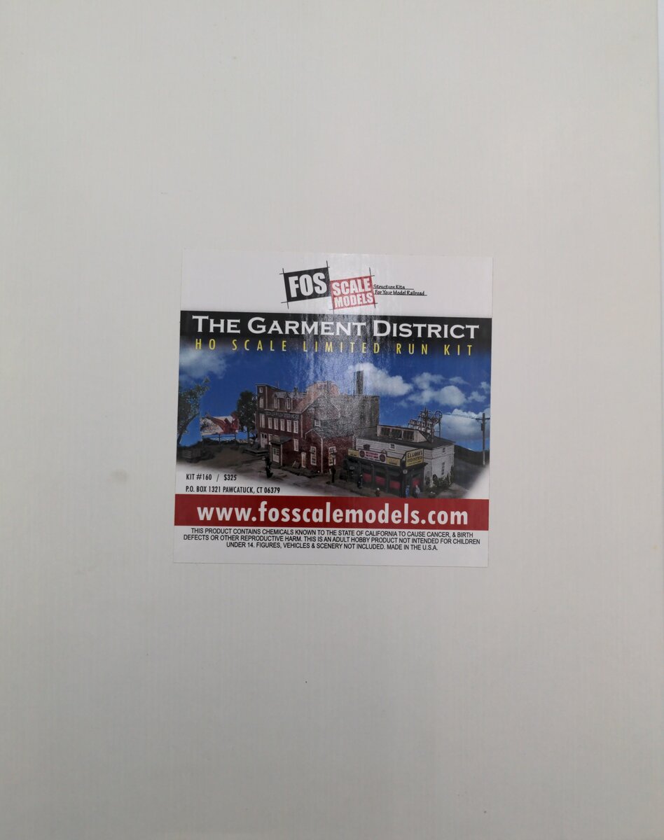 FOS Scale Limited 160 HO The Garment District Limited Run Building Kit