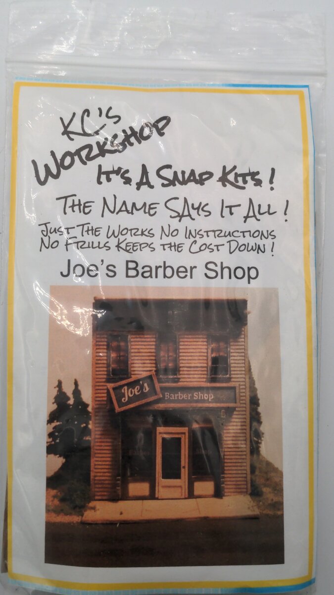 KC'S Workshop HO Joe's Barber Shop Building Kit