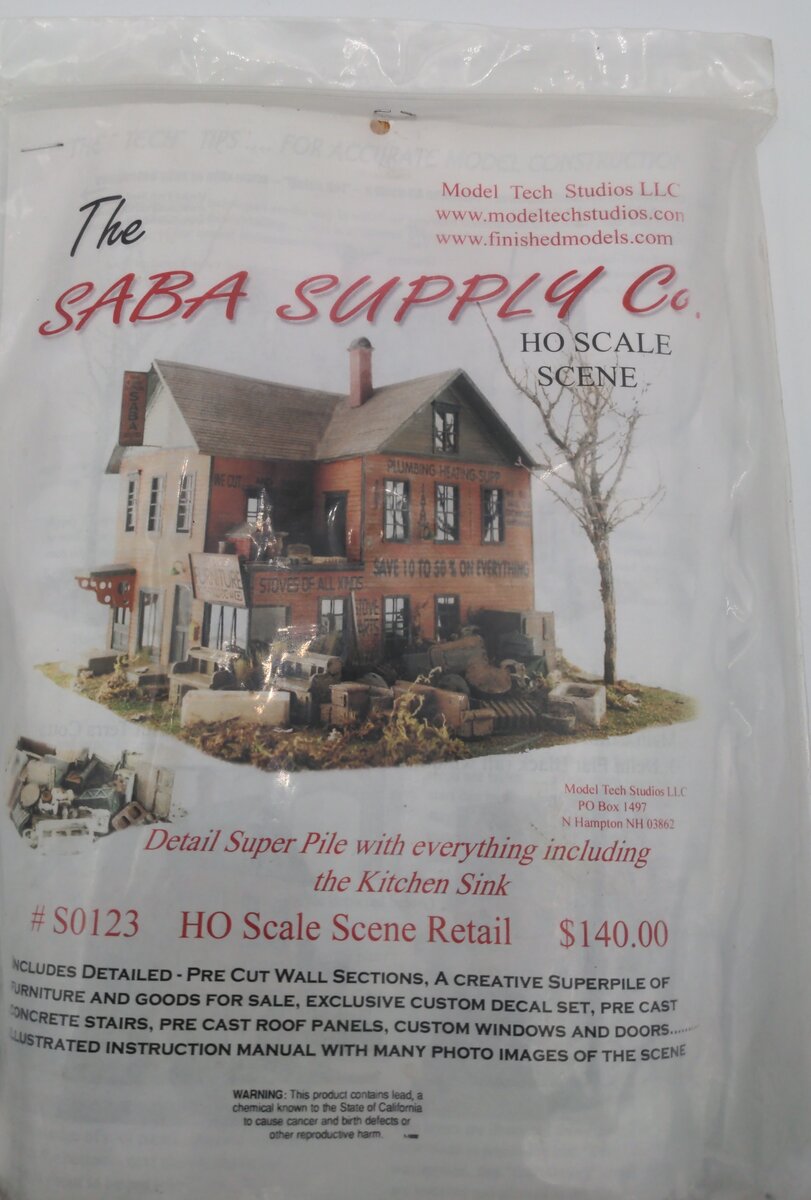 Model Tech Studios S0123 HO The Saba Supply Co. Building Kit.