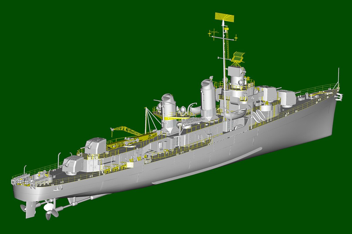 Trumpeter 03722 1:200 USS Stevens DD-479 Fletcher Class Destroyer Ship Kit