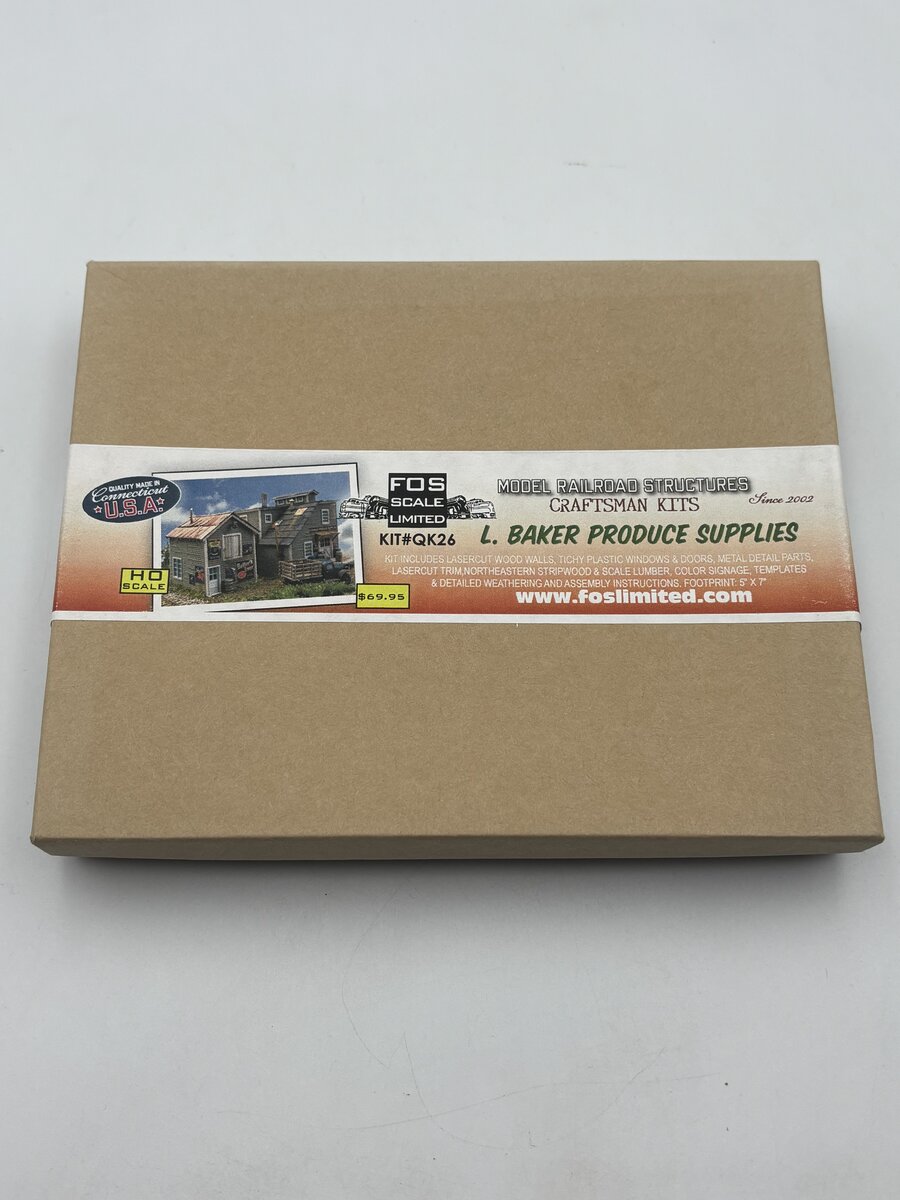 FOS Scale Limited QK26 HO L. Baker Produce Supplies Build Kit