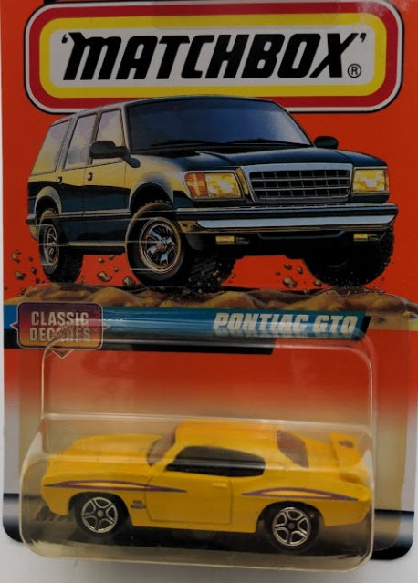 Matchbox 01738 1:64 Classic Decades Judge Yellow 1970 Pontiac GTO # 38 of 75 Car