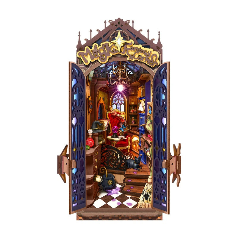 Robotime TGB14 Rolife Magic Fantasy Corner DIY Book Nook Shelf Insert Puzzle
