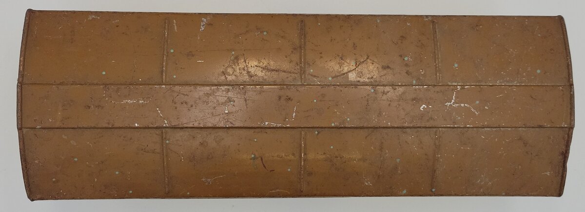 Lionel 514-3 Prewar Standard Gauge Yellow / Brown Boxcar Shell with Missing Trim
