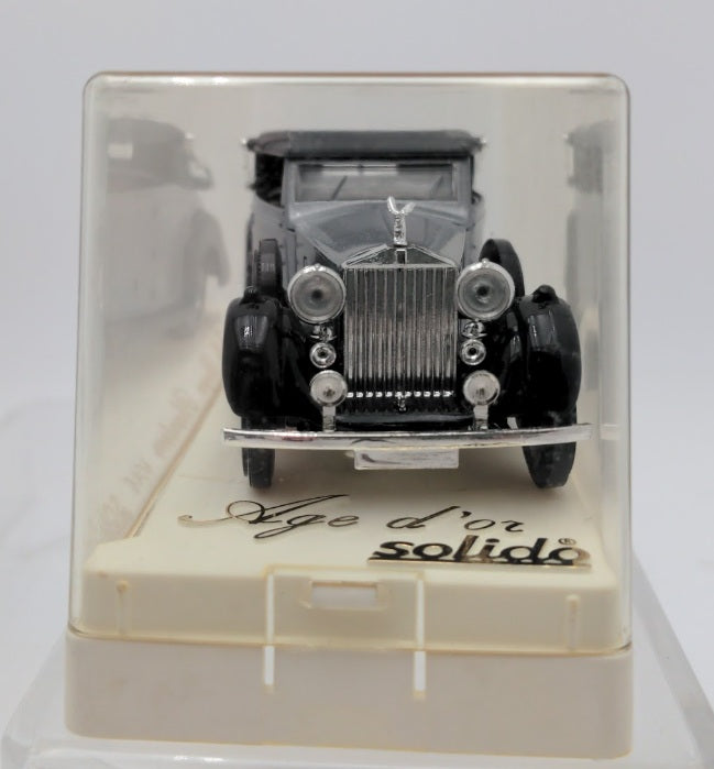 Solido 4046 1:43 Age D'Or Black/Silver Rolls Royce Phantom Diecast Car