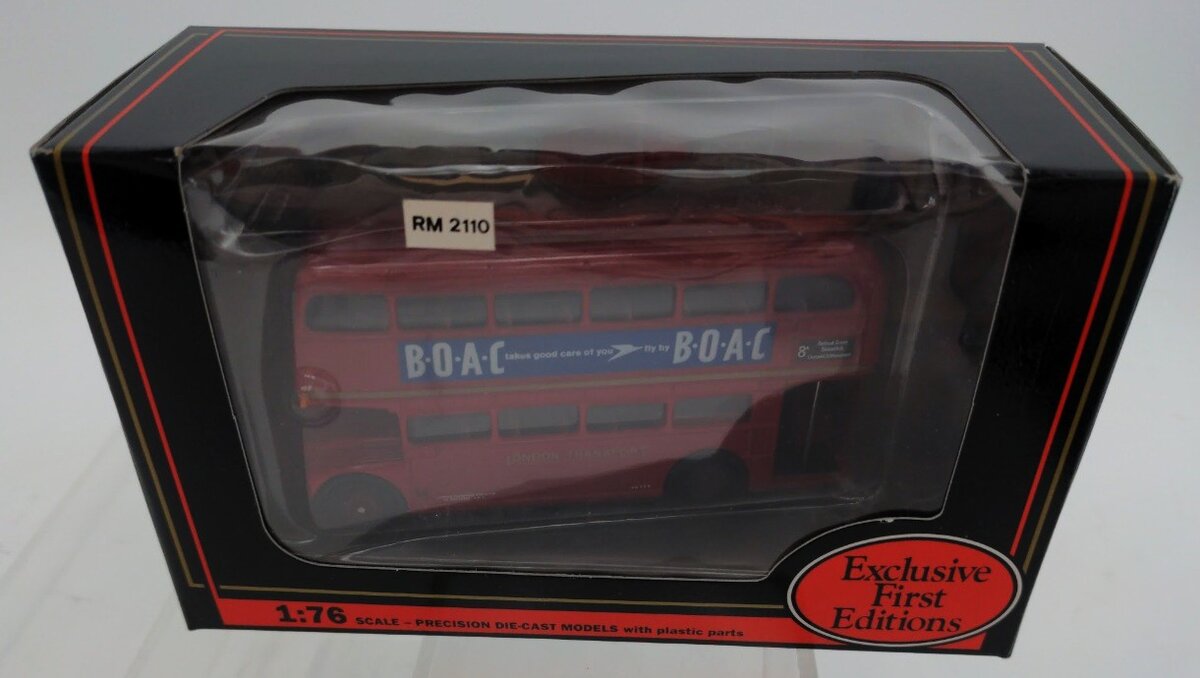 Acme 15601 1:76 By Gilbow Exclusive First Editions Route Master London Bus BOAC