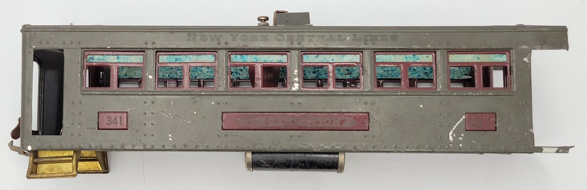 Lionel 341-1 Olive Green Pullman Observation Car Body with Interior Light