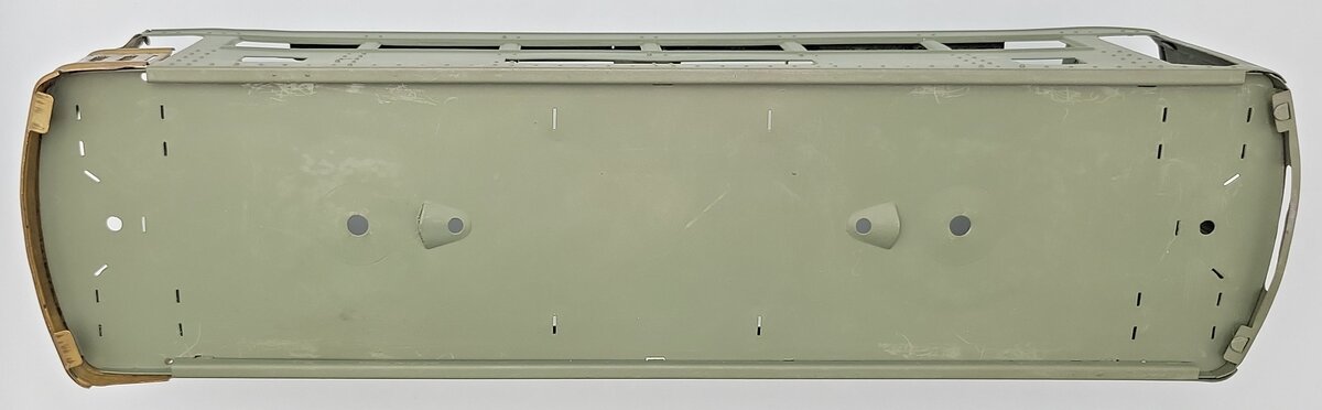 Lionel 341-1 Olive Observation Car Body Shell with Frame & Brass Railing