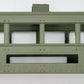 Lionel 341-1 Olive Observation Car Body Shell with Frame & Brass Railing