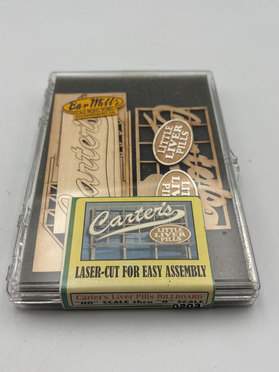 Bar Mills 0203 HO/O Carter's Liver Pills Billboard Kit