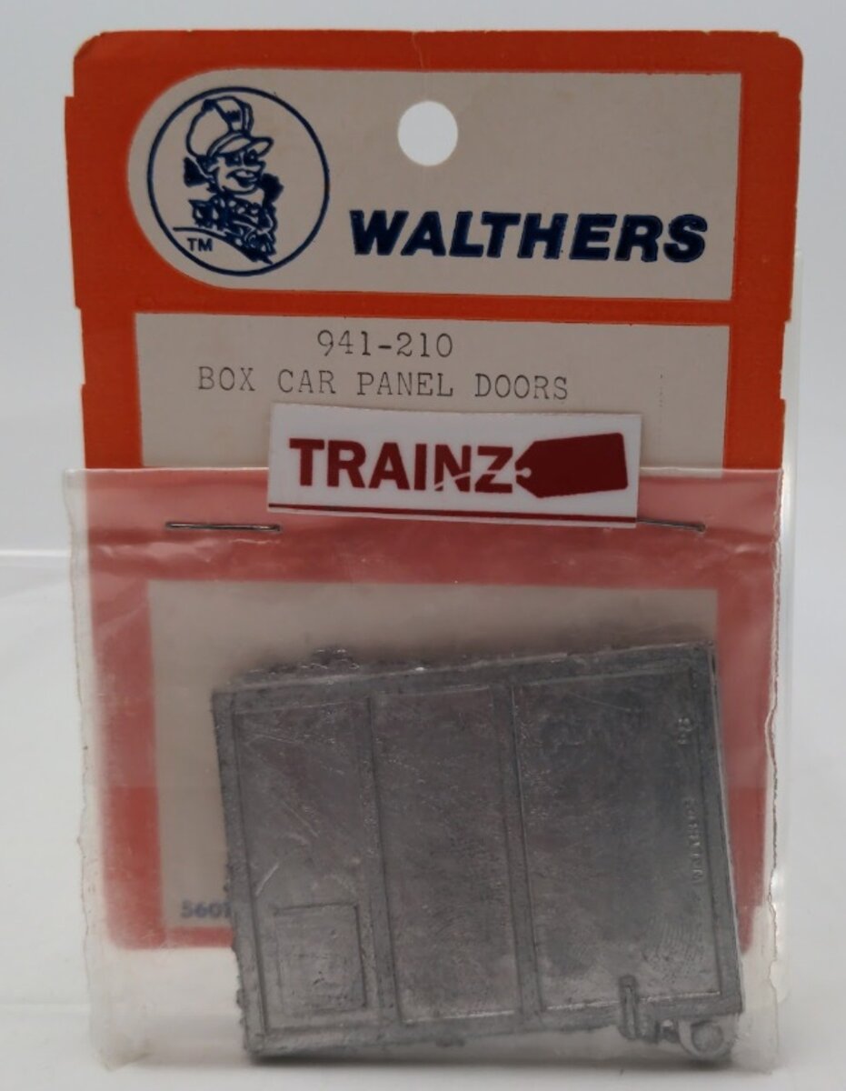 Walthers 941-210 O Scale 6'6" Box Car Panel Door White Cast Metal (Pack of 2)