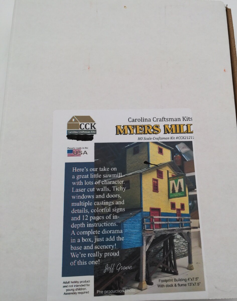 Carolina Craftsman CCK21211 HO Myers Mill Building Kit