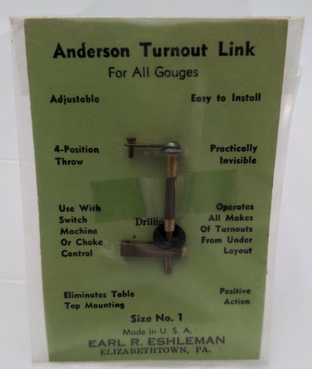 Earl R. Eshleman All Gauges Anderson Turnout Link Size 1