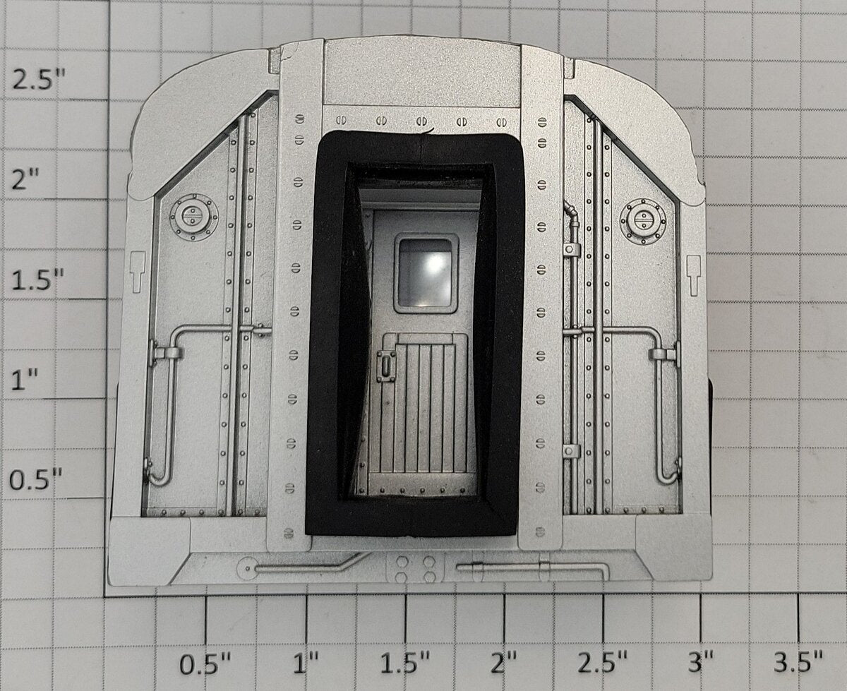 Lionel 22255-14 K-Line Silver Passenger Car Vestibule End with Diaphragm