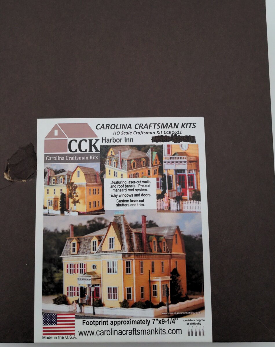 Carolina Craftsman CCK1611 HO Harbor Inn Building Kit