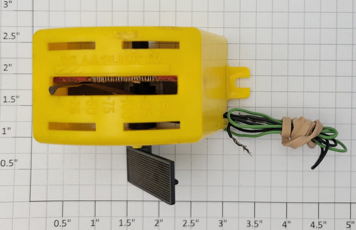 American Flyer 16B482 The A.C. Gilbert Yellow & Wired Auto-Rama Speed Controller