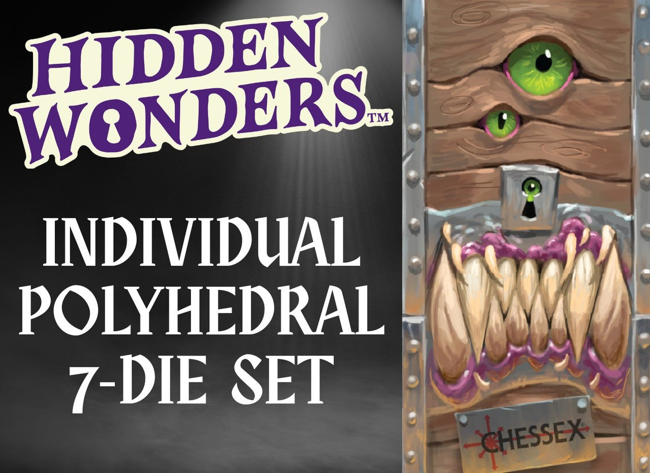 Chessex 38000B Hidden Wonders Brick of 25 Assorted 7-Die Polyhedral Sets