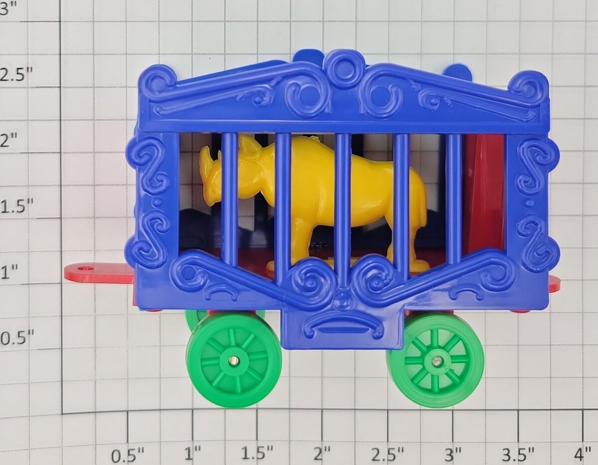 American Flyer 643-RH Allied Circus Cage with Yellow Rhino #643