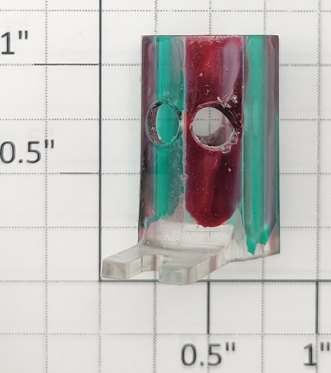 American Flyer PA10038-L S Scale Red and Green Switch Lens with Holes