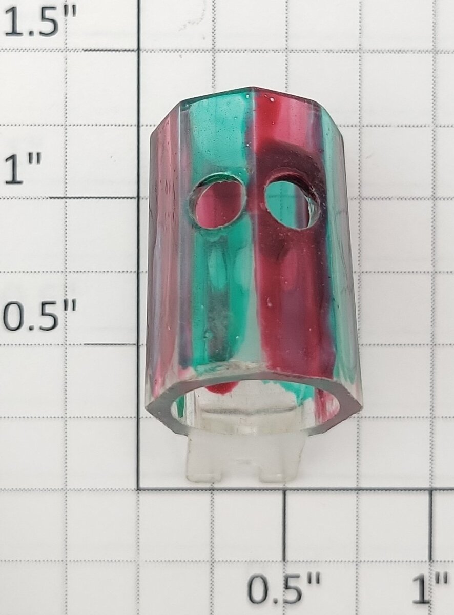 American Flyer PA10038-L S Scale Red and Green Switch Lens with Holes