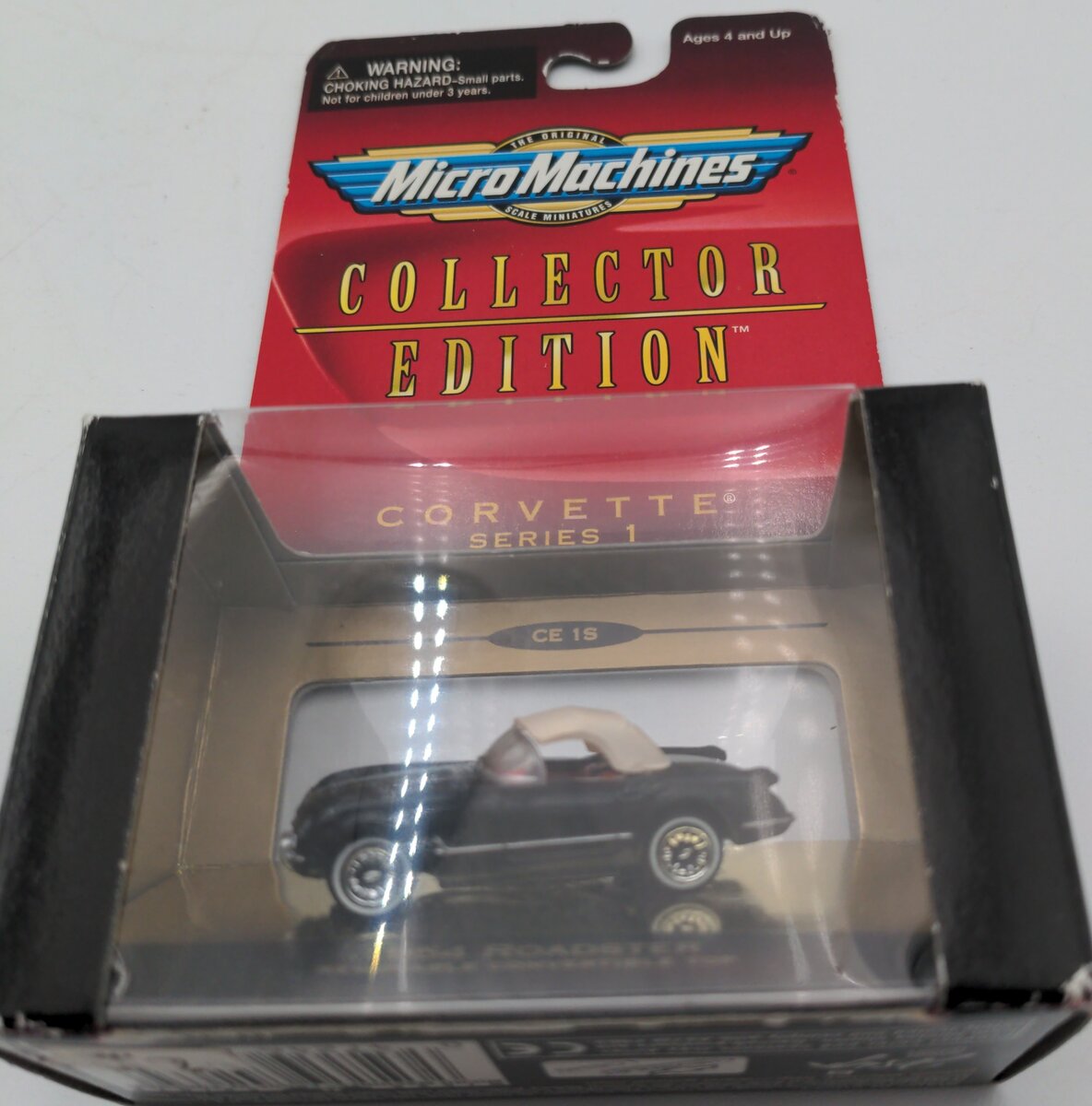 Micro Machines 74263 1954 Roadster Removable Top BLK/White Series 1