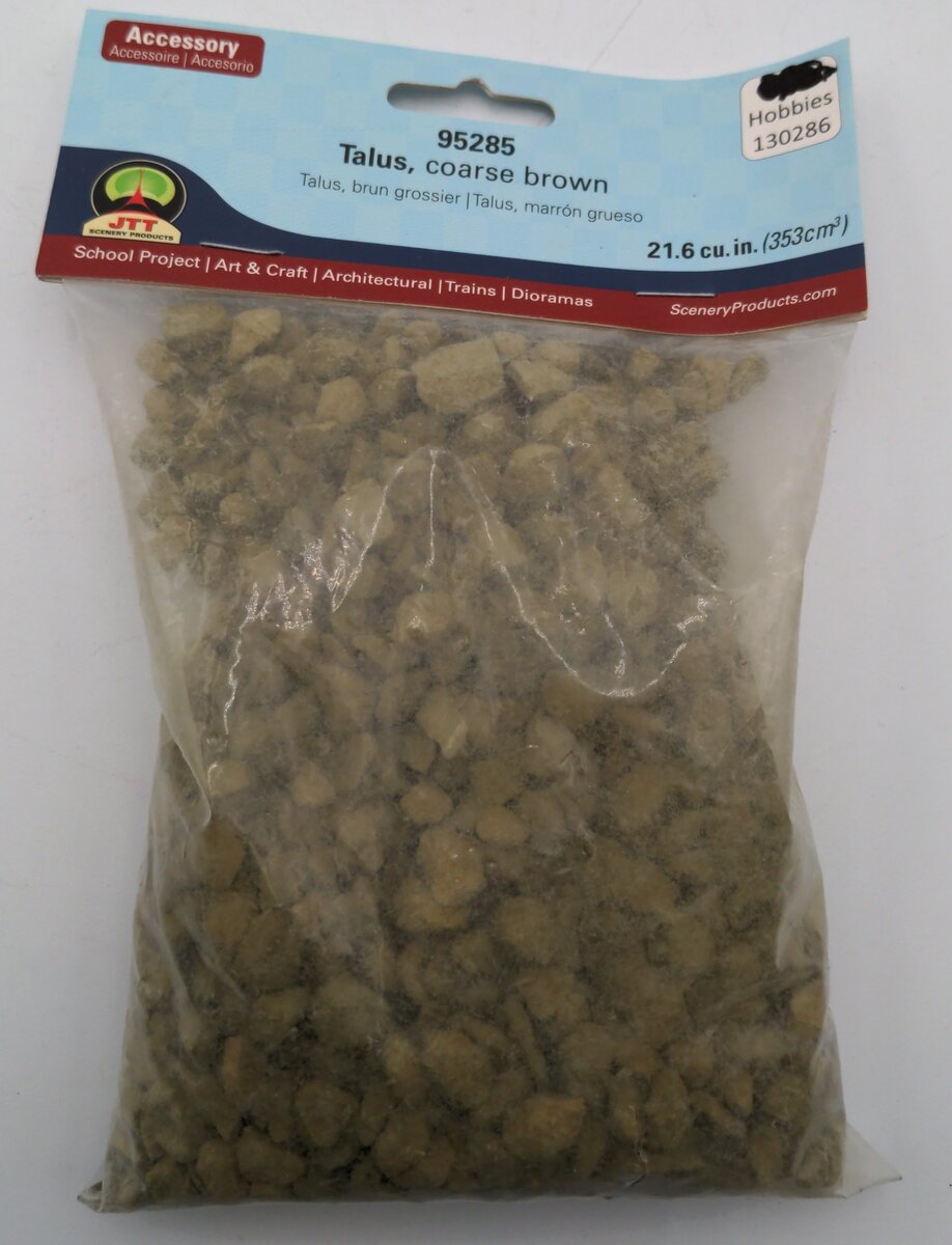 JTT Scenery Products 95285 Talus, Coarse Brown 21.6 Cu.In.