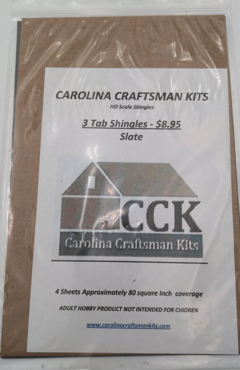 Carolina Craftsman HO 3 Tab Shingles Slate