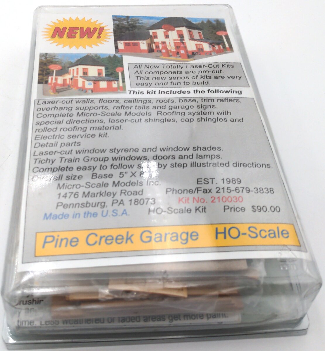 Micro-Scale Models 210030 HO Pine Creek Garage Kit