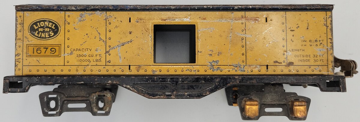 Lionel 1679 O Gauge Vintage Prewar Lionel Lines Tinplate Freight Car