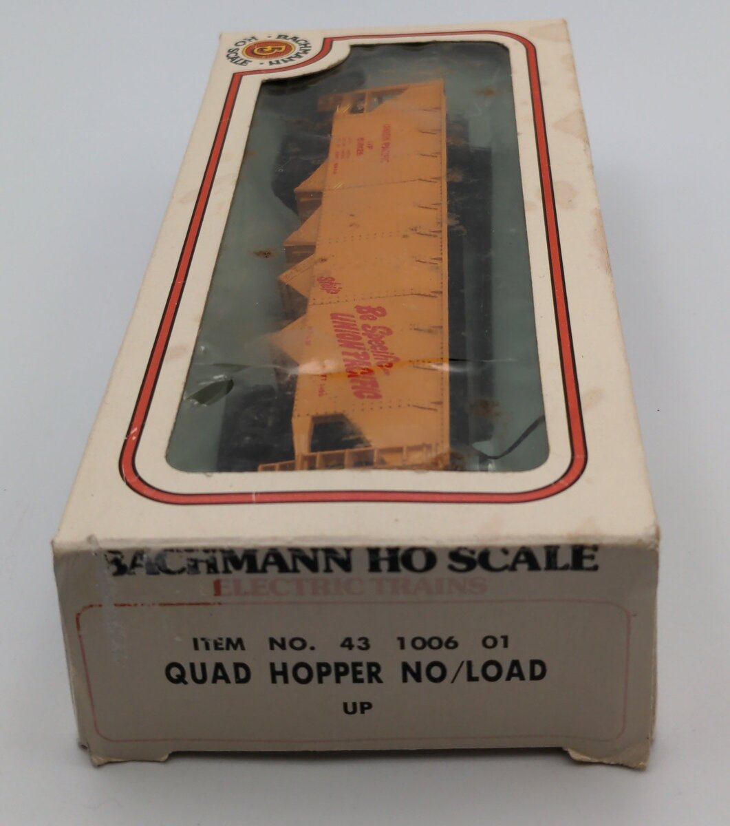 Bachmann 43100601 HO Scale UP Quad Hopper No Load