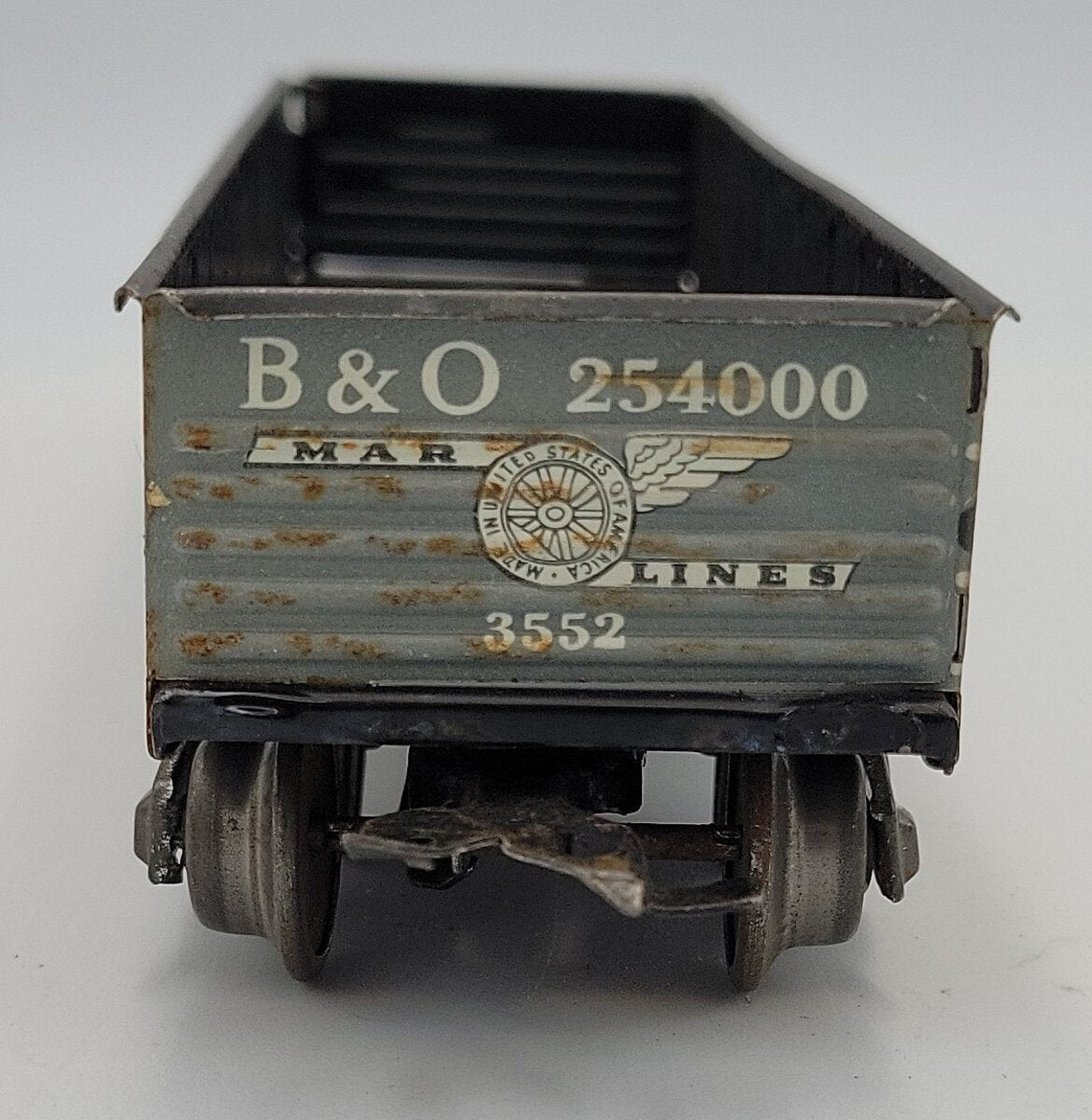 Marx 254000 Tinplate B & O Gondola with Metal Couplers