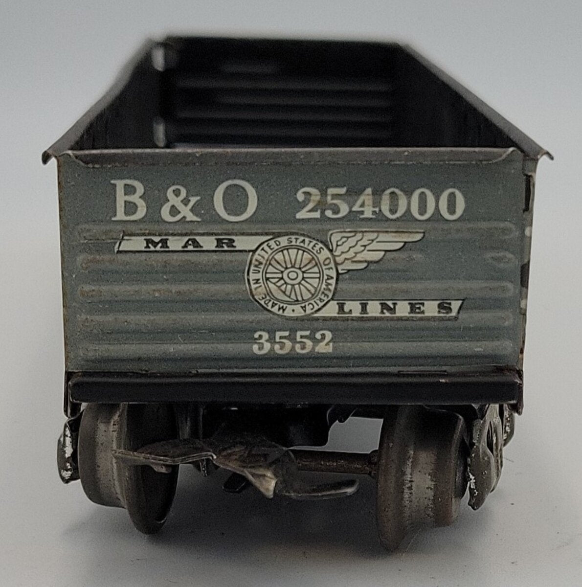 Marx 254000 Tinplate B & O Gondola with Metal Couplers