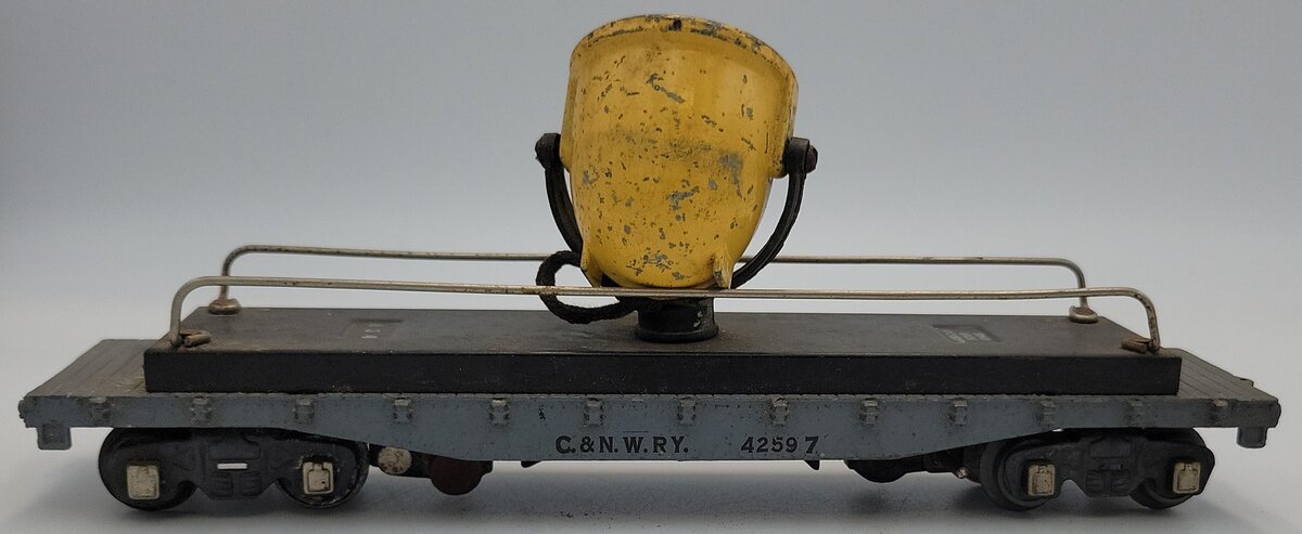 American Flyer 634 Cast Operating C & N W.R.Y. Searchlight Car w/ Light #42597