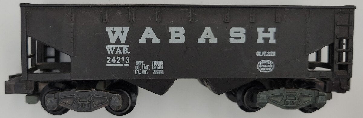 American Flyer PA-12D155 Wabash Hopper Car w/ Operating Coupler Trucks