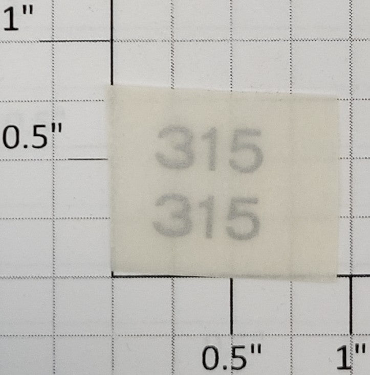 American Flyer TRS315S Silver Lettering Dry Transfer Decal #315 (Set of 2)