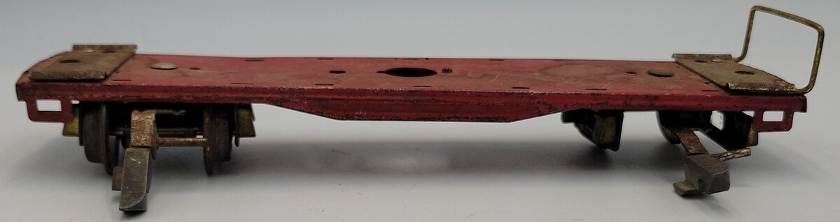 American Flyer 1936-3 O Gauge Red Tinplate Caboose Bottom Frame w/ Coupler Truck