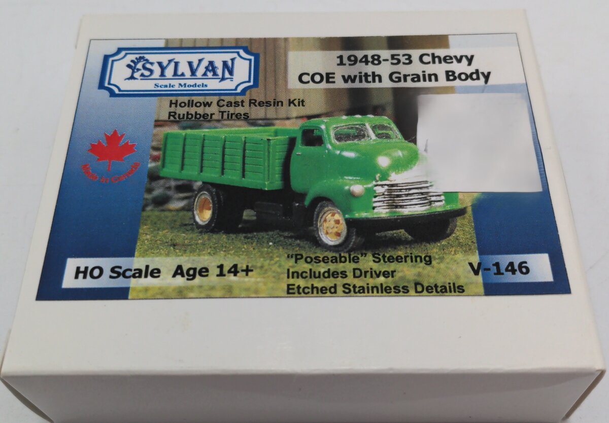 Sylvan Scale Models V-146 1948-53 Chevy COE with Grain Box