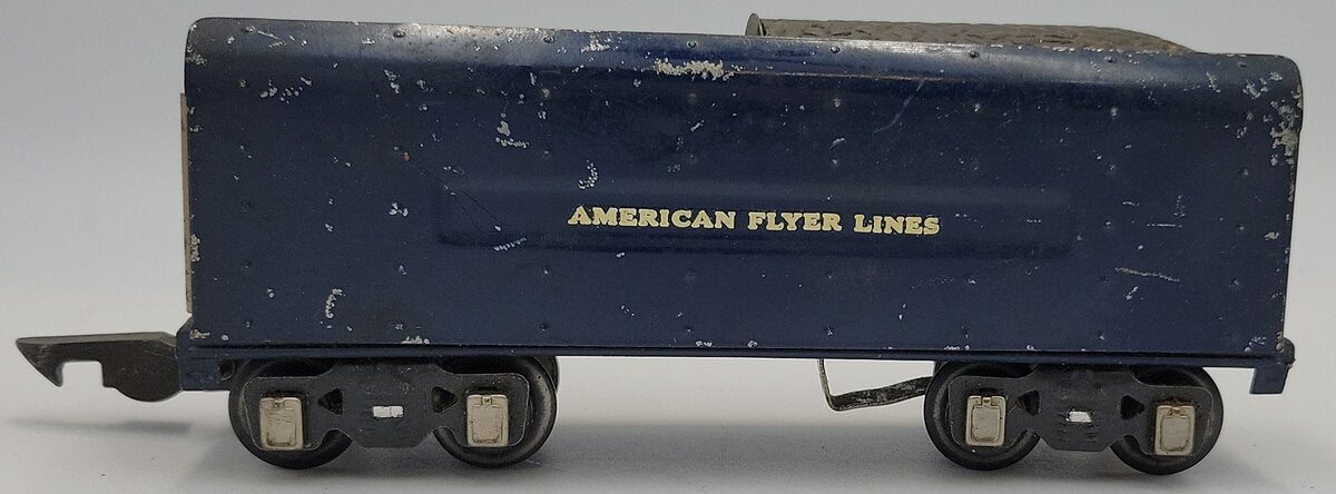 American Flyer 555-1 American Flyer Lines Royal Blue Tender with Trucks