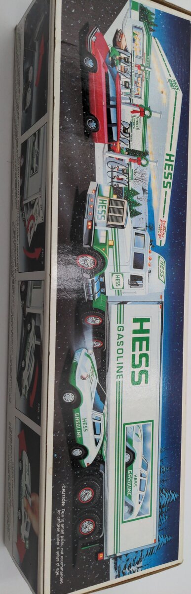 Hess 18 Wheeler And Racer Toy Semi-Truck with Lights