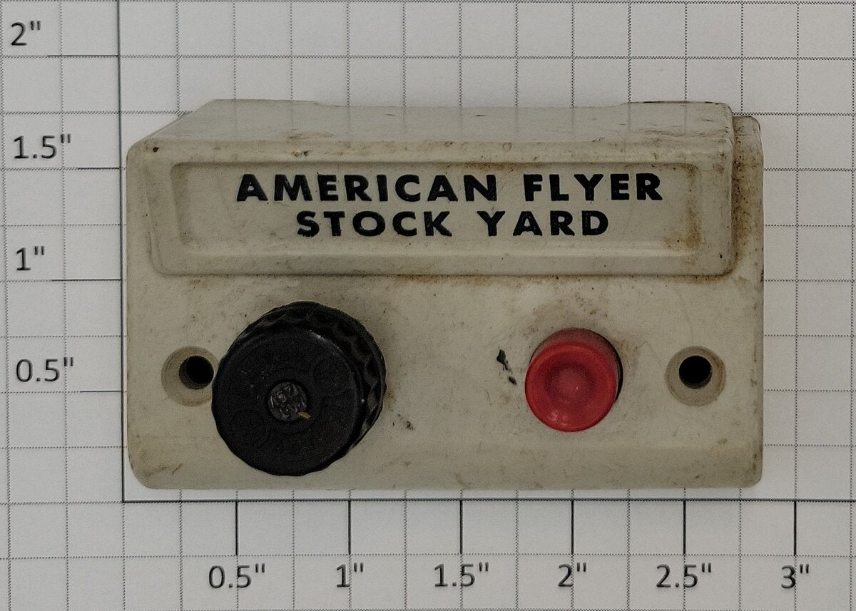 American Flyer XA14A965-AE S Scale White Stock Yard Control Button without Wire