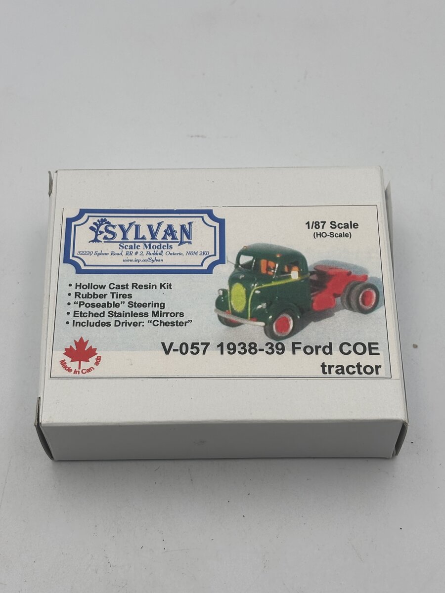 Sylvan Scale Models V-057 HO 1938-39 Ford Cab Over Engine Highway Tractor