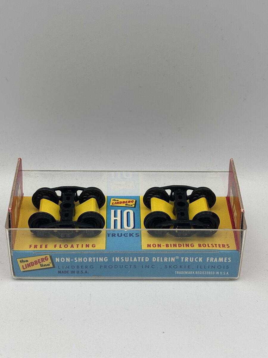 Lindberg RP-25 HO Black Non-Shorting Insulated Delrin Truck Frames T125:69