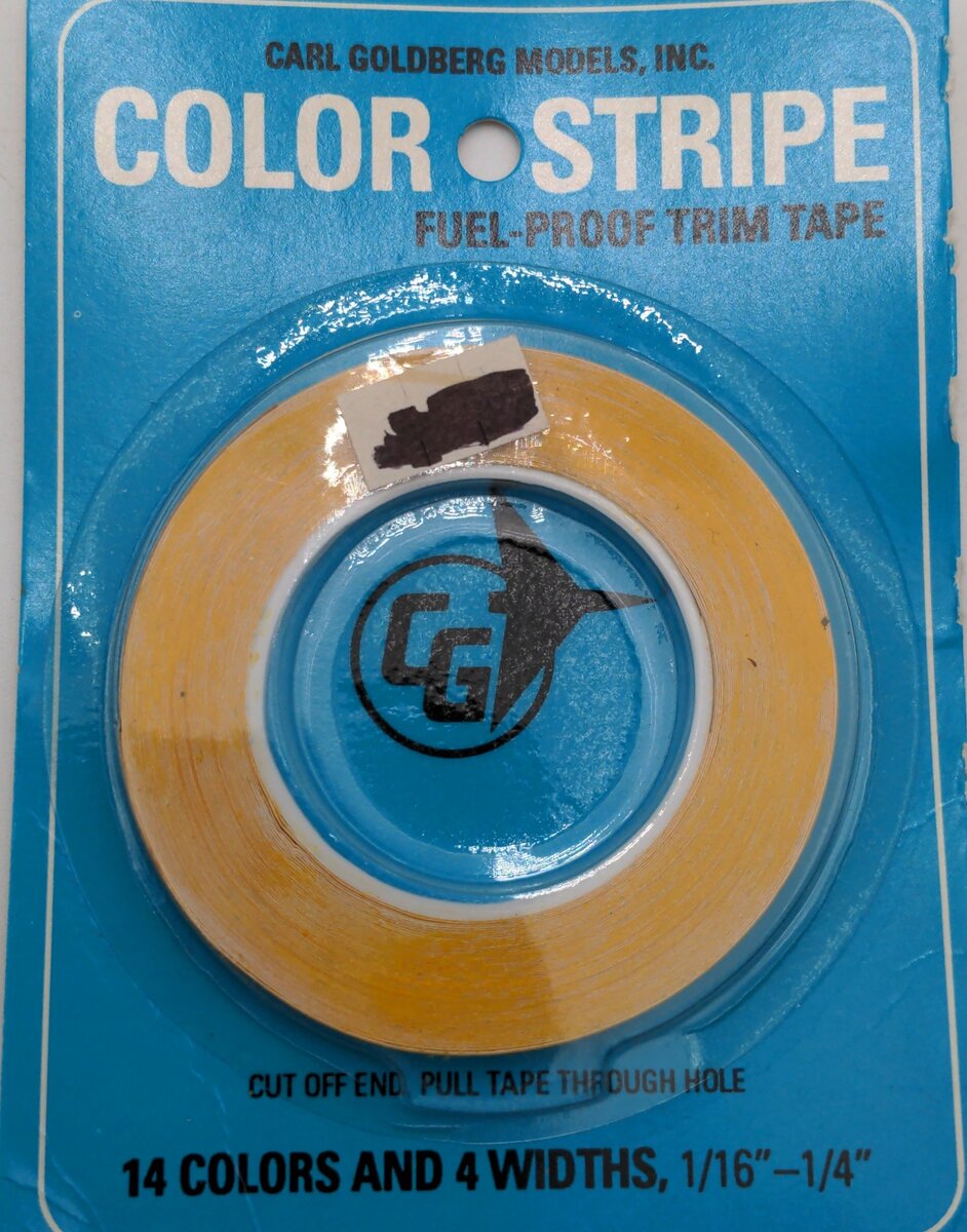 Carl Goldberg Models 708 Yellow Color Stripe Fuel-Proof Trim Tape