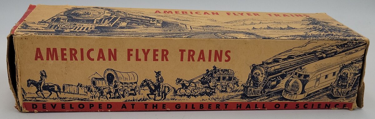 American Flyer 408 O Gauge AFL Orange & Green Box Car w/ Original Box #408