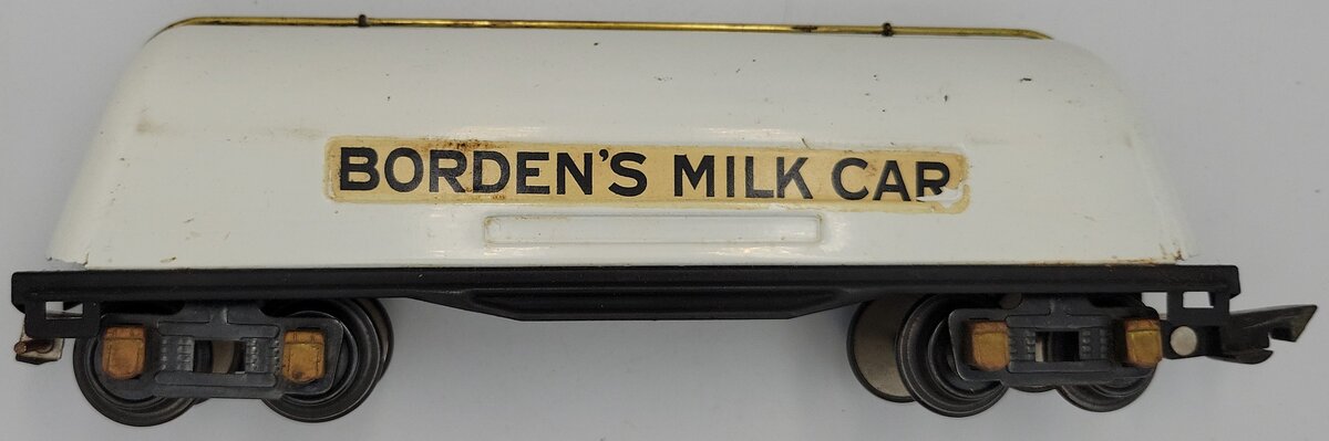 American Flyer 412 O Gauge Tinplate Bordon's Milk Car with Original Box #412