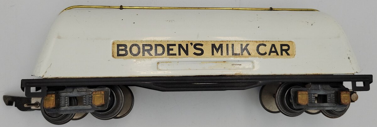 American Flyer 412 O Gauge Tinplate Bordon's Milk Car with Original Box #412