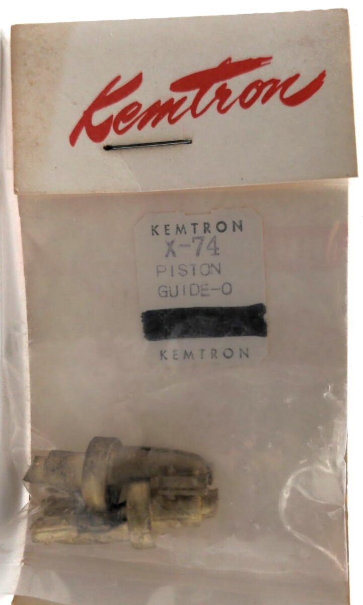Kemtron X-74 O Scale Piston Guide Valves Brass Part (Pack of 2)