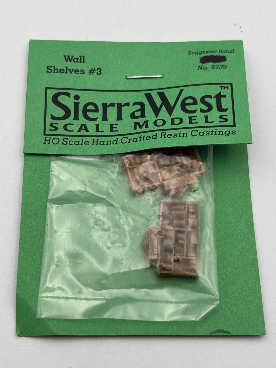 Sierra West 9239 HO Wall Shelves #3 Resin Casting